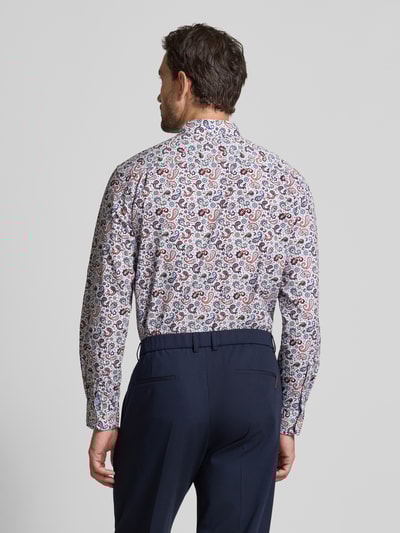 Christian Berg Men Regular Fit Freizeithemd aus reiner Baumwolle mit Kentkragen Weiss 5