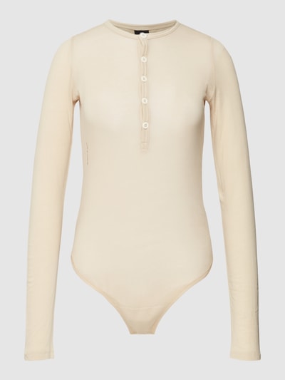 G-Star Raw Body mit Rundhalsausschnitt Modell 'Henley' Sand 2