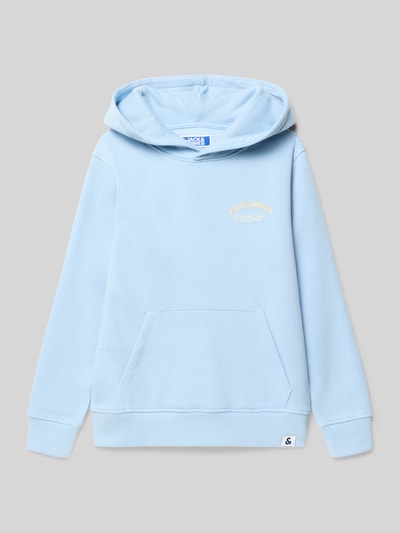 Jack & Jones Hoodie mit Label-Print Modell 'BRANDES' Bleu 1