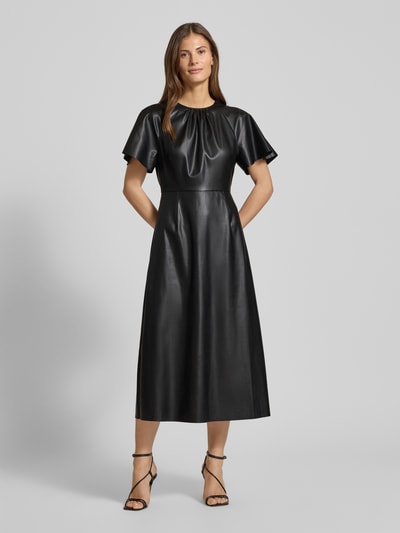 Zero Midikleid in Leder-Optik Black 4