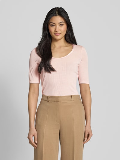 BOSS T-shirt met ronde hals, model 'Ejita' Lichtroze - 4