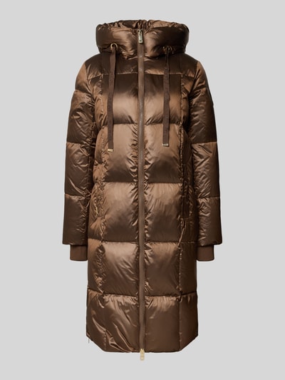 MOS MOSH Płaszcz pikowany ze stójką model ‘NOVA’ Średniobrązowy 2