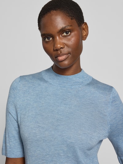s.Oliver BLACK LABEL Regular Fit Pullover mit Mock Neck Bleu 3