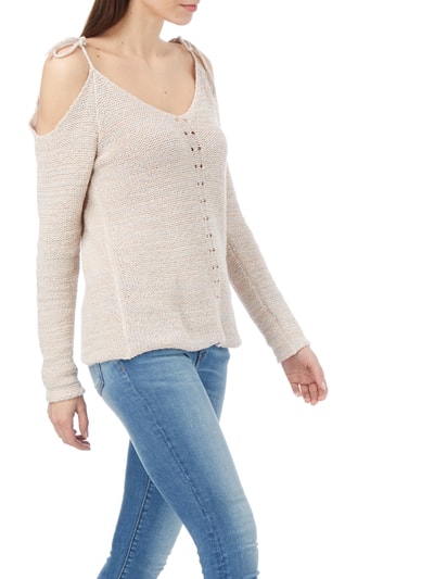 Review Pullover mit Cut Outs Rose Melange 4