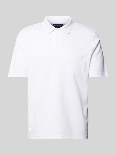 Christian Berg Men Regular fit poloshirt met borstzak Wit - 2