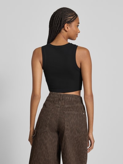 Only Slim fit korte tops van katoenmix, model 'VILMA' Zwart - 5