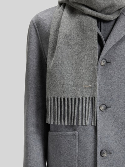 BOSS Sjaal van puur kasjmier, model 'PYETRO_30*190' Lichtgrijs - 3