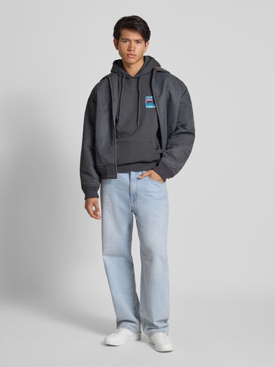 Tommy Jeans Regular fit hoodie van puur katoen  Antraciet - 1