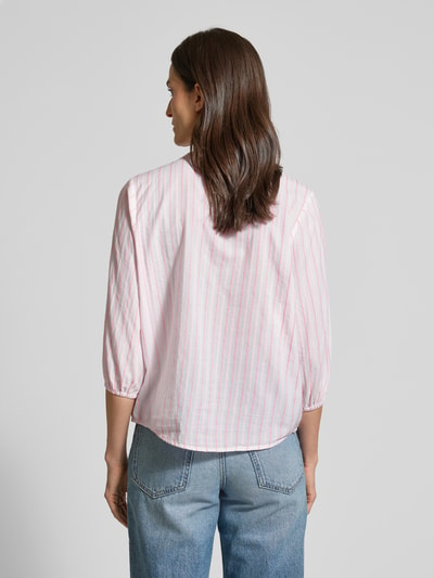 Emily Van den Bergh Regular fit overhemdblouse met 3/4-mouwen Rosé - 5