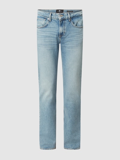 7 For All Mankind Straight Fit Jeans mit Stretch-Anteil Modell 'The Straight' Dunkelblau 2