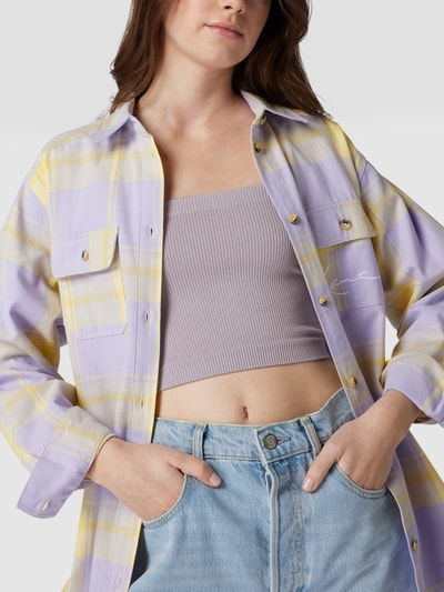 BDG Urban Outfitters Crop Top mit Spaghettiträgern Flieder 3