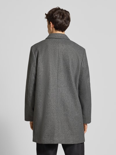 REVIEW Lange jas met steekzakken Middengrijs gemêleerd - 5