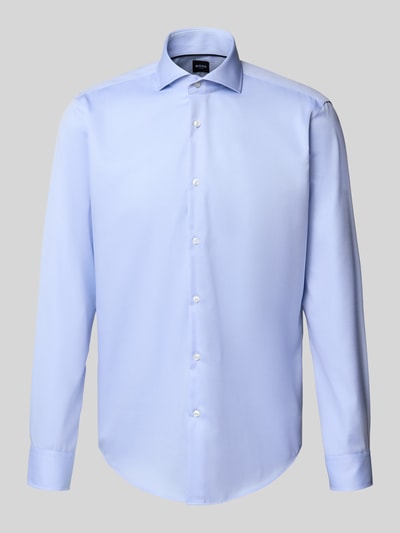 BOSS Koszula biznesowa o kroju regular fit z czystej bawełny model ‘JOE’ Błękitny 2
