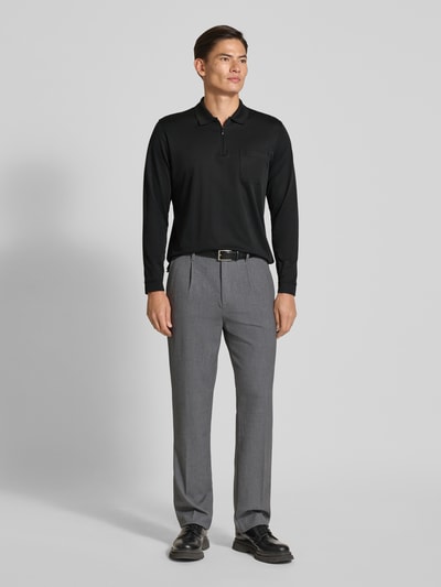 RAGMAN Poloshirt met borstzak Zwart - 1