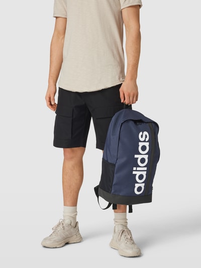 adidas Originals Plecak z nadrukiem z logo model ‘LINEAR’ Granatowy 1