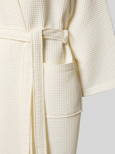 Christian Berg Woman Bademantel mit Taillengürtel Offwhite 2