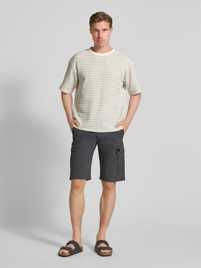 s.Oliver RED LABEL Relaxed Fit Cargoshorts aus Baumwoll-Mix Anthrazit 1