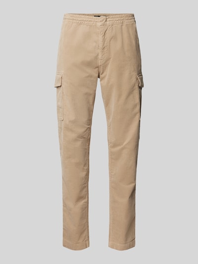 Replay Regular Fit Cordhose mit elastischem Bund Beige 1