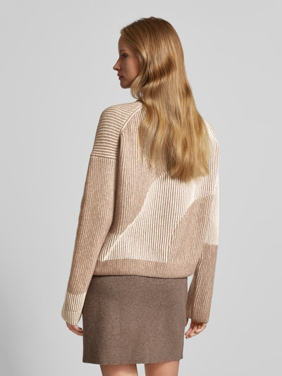 Armedangels Oversized Strickpullover gerippten Abschlüssen Modell 'MAYRAA' Beige 5