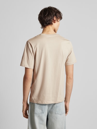 Jack & Jones T-Shirt mit Label-Print Modell 'TARMAC' Beige 5