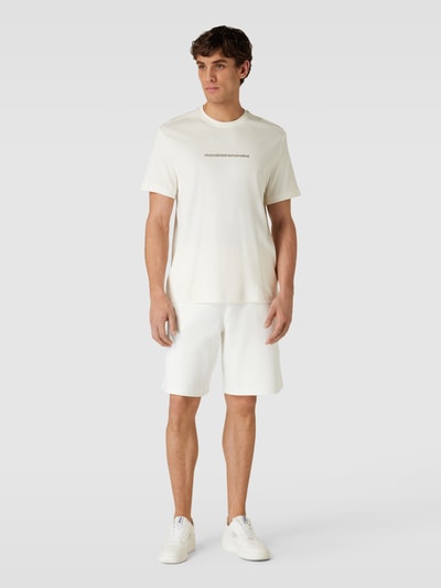 CK Calvin Klein T-Shirt mit Label-Stitching Offwhite 1