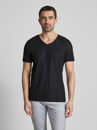 MCNEAL T-Shirt mit V-Ausschnitt Black 4