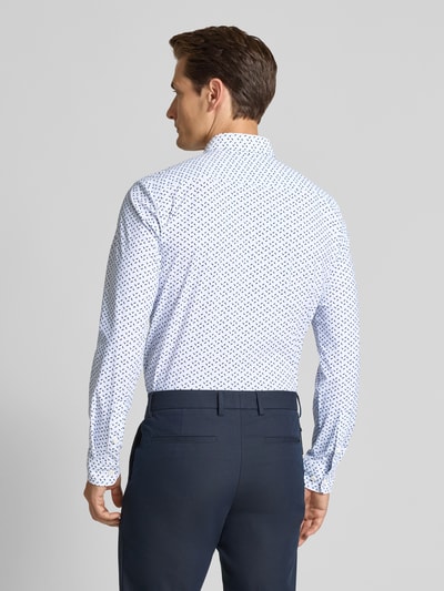 BOSS Slim fit zakelijk overhemd van ademend materiaal, model 'ROAN Bleu - 5