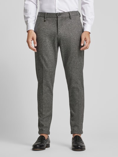 Antony Morato Super skinny fit stoffen broek met riemlussen Middengrijs - 4