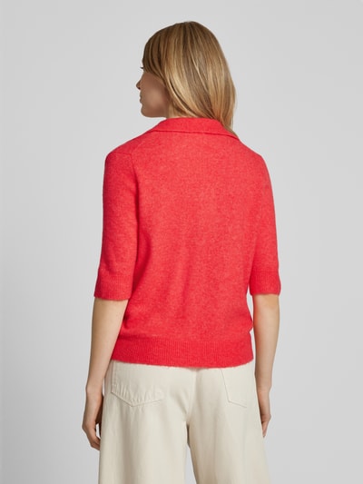 OPUS Gebreide pullover met 1/2-mouwen, model 'Pinna' Rood - 5