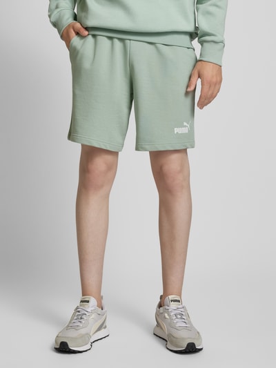 PUMA PERFORMANCE Regular Fit Sweatshorts mit Label-Print Lind 4