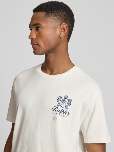 Polo Ralph Lauren t-shirt o kroju regular fit z czystej bawełny Złamany biały 3