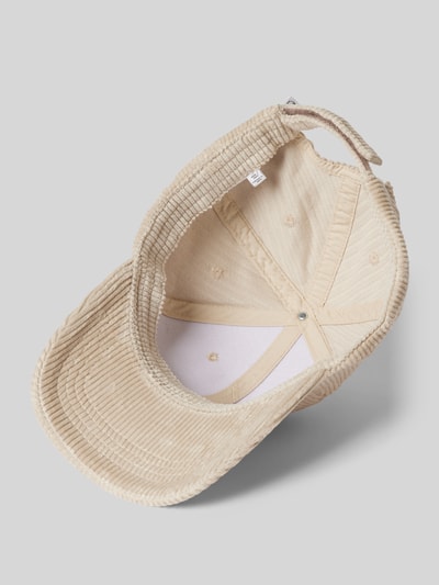 Knowledge Cotton Apparel Basecap mit Label-Detail Modell 'Wales' Sand 2