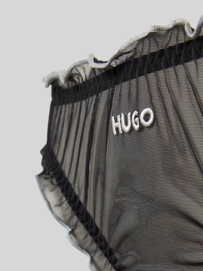 HUGO String mit Label Stitching im 3er-Pack Modell 'MESH' Black 2