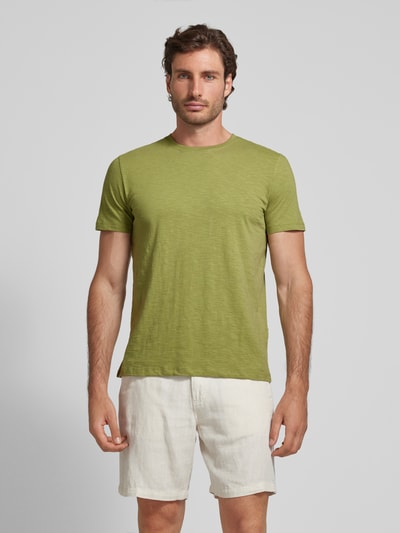 SELECTED HOMME T-Shirt mit Rundhalsausschnitt Modell 'ASPEN SLUB' Hellgruen 4