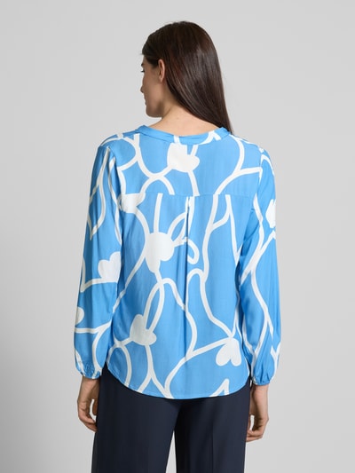 ZABAIONE Regular Fit Bluse mit Tunikakragen Modell 'Jo44a' Ocean 5