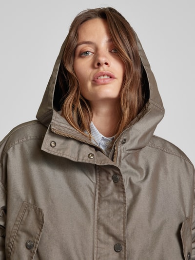 Weekend Max Mara Wendejacke in unifarbenem Design Khaki 3