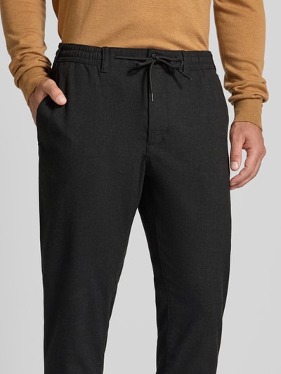 MCNEAL Straight fit stoffen broek met viscose Zwart - 3