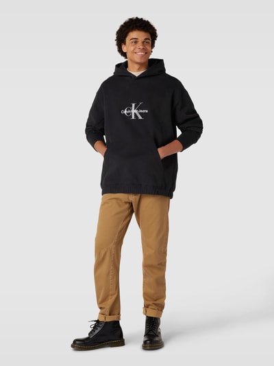 Calvin Klein Jeans Hoodie mit Label-Stitching Modell 'ARCHIVAL MONOLOGO' Black 1