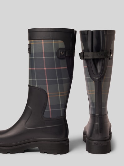 Barbour Gummistiefel mit Label-Patch Black 2