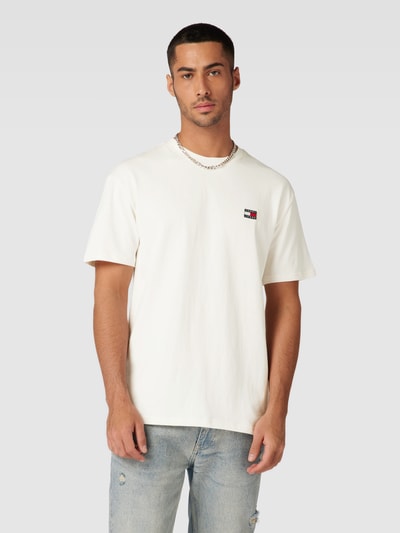 Tommy Jeans T-Shirt mit Rundhalsausschnitt Modell 'BADGE' Offwhite 4
