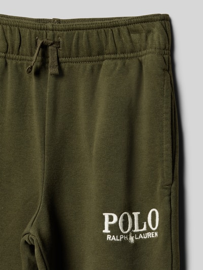 Polo Ralph Lauren Teens Relaxed Fit Sweatpants mit Label-Stitching Oliv 2