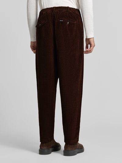 Barbour Relaxed Fit Cordhose aus Baumwoll-Mix Dunkelbraun 5