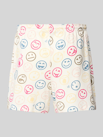 Jake*s Casual Pyjama-Hose mit elastischem Bund und Tunnelzug Offwhite 3