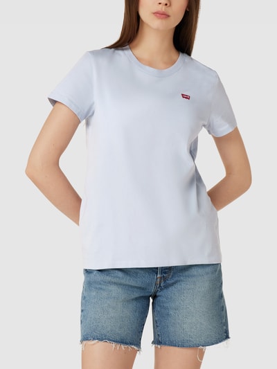 Levi's® T-Shirt mit Label-Patch Modell 'PERFECT TEE' Hellblau 4