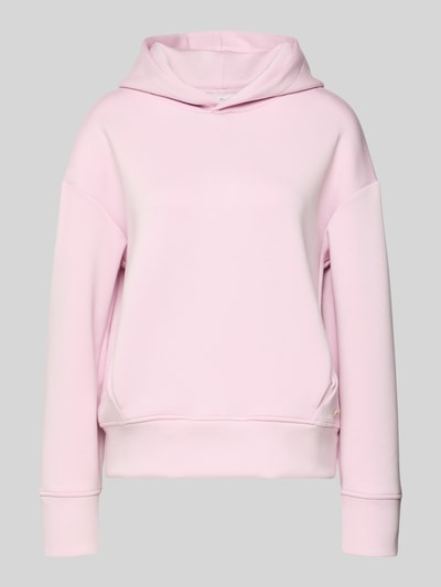 Produktfoto, lichtroze Regular Fit Hoodie aus Viskose-Mix mit Eingrifftaschen van Fynch-Hatton, elastische boorden, damesmode.