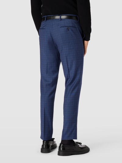 SELECTED HOMME Slim fit pantalon met ruitjes, model 'NEIL' Koningsblauw - 5