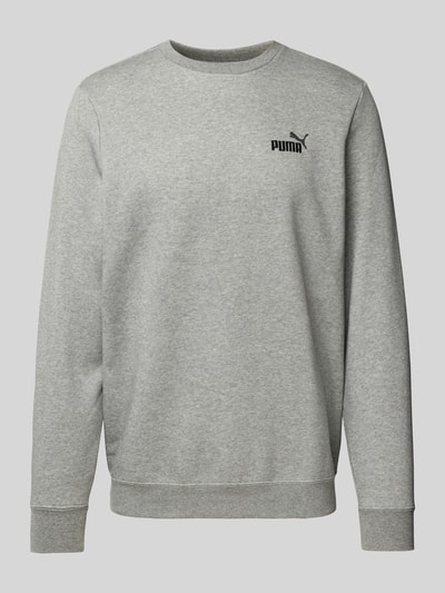 PUMA PERFORMANCE Sweatshirt mit Label-Stitching Mittelgrau Melange 1