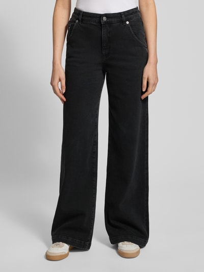 Marc Cain Jeans mit weitem Bein und Eingrifftaschen Black 4