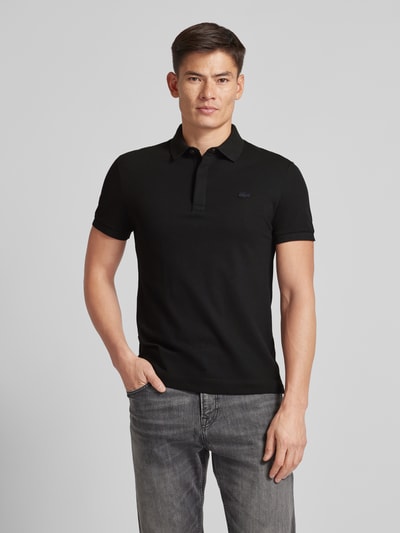 Lacoste Regular Fit Poloshirt mit Label-Patch Modell 'CORE PIQUE' Black 4