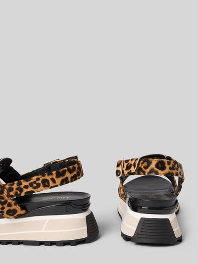 Liu Jo Sandalette mit Label-Applikation und Plateausohle Sand 2
